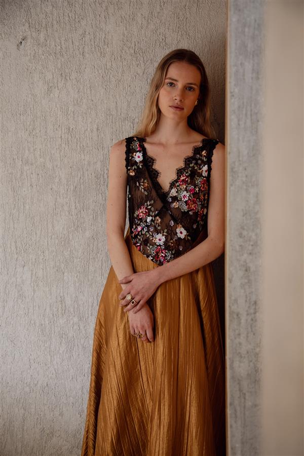 NIDODILEDA CADENCE DRESS BRONZE