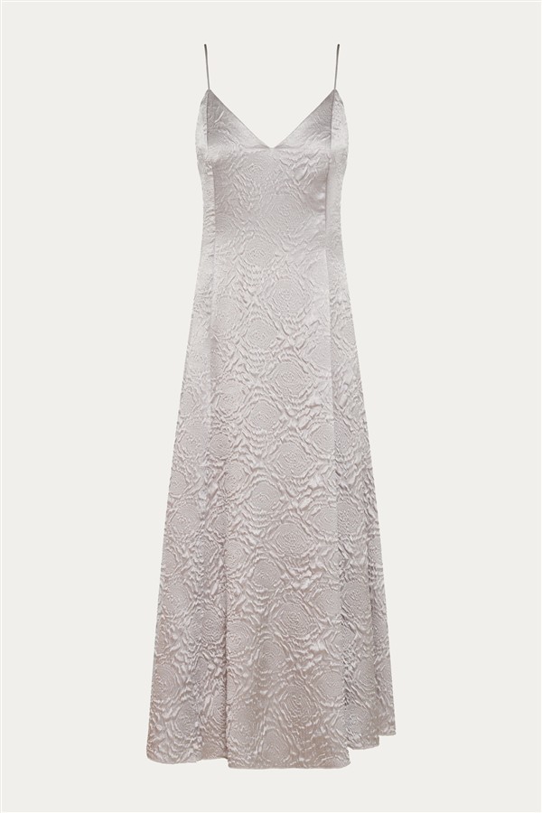 NIDODILEDA CERYLO DRESS LIGHT GREY