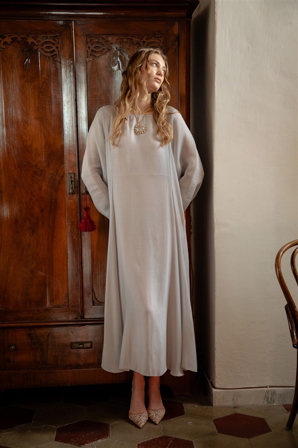 NIDODILEDA CIELO DRESS BLUE/GREY