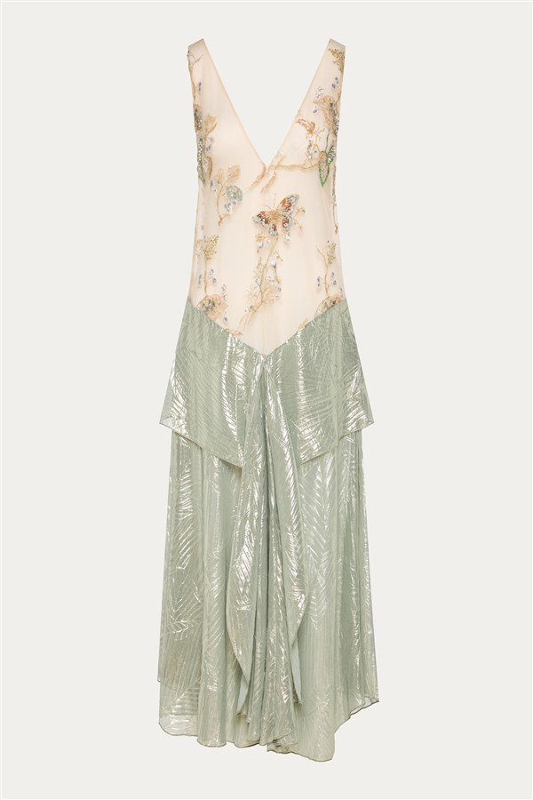 NIDODILEDA CONTINUUM DRESS NUDE/MINT