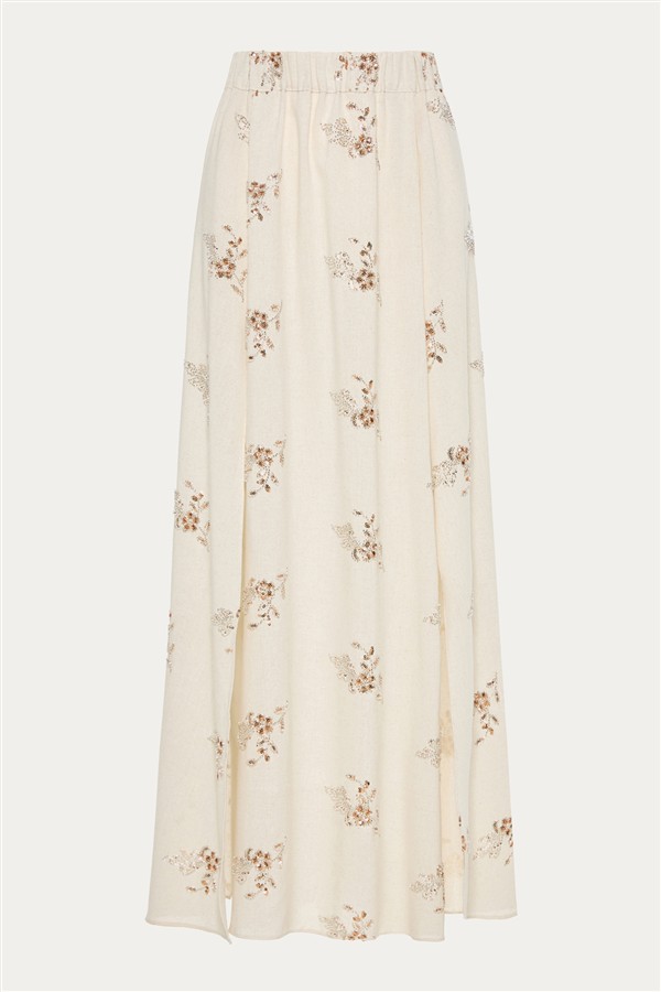 NIDODILEDA DAELIS SKIRT OFF WHITE/BEIGE