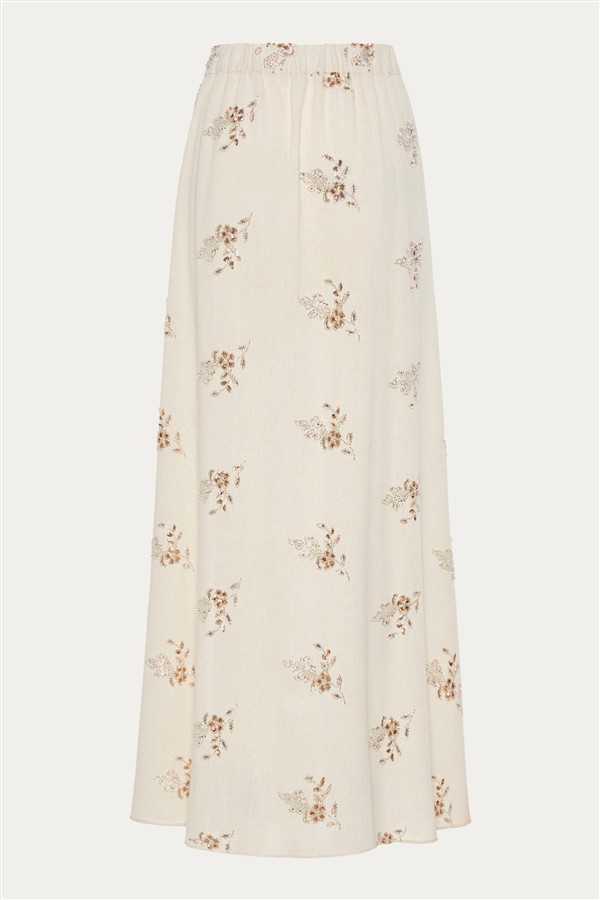 NIDODILEDA DAELIS SKIRT OFF WHITE/BEIGE