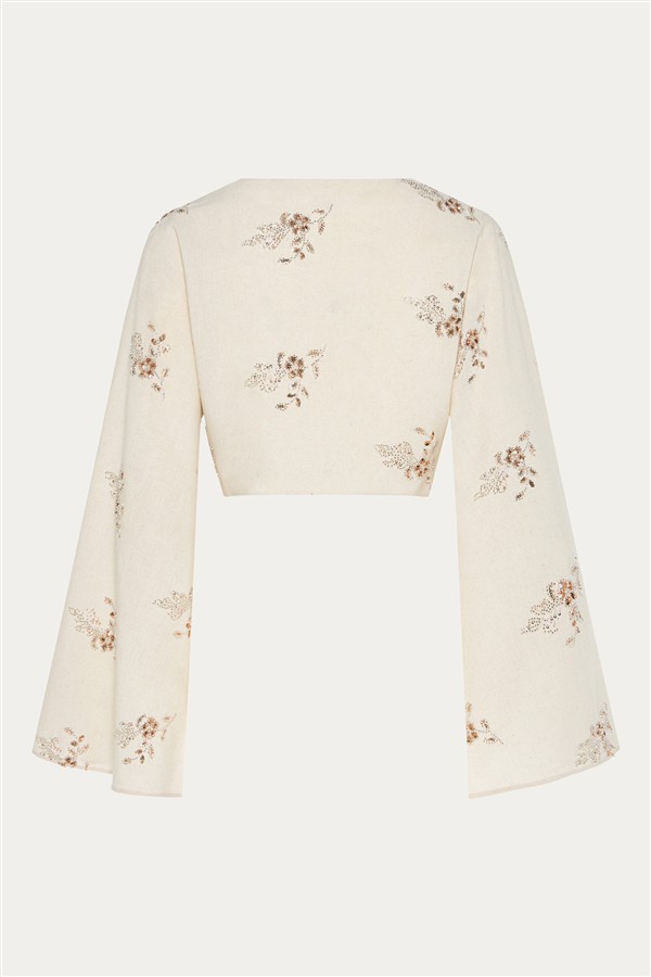NIDODILEDA DAELIS TOP OFF WHITE/BEIGE