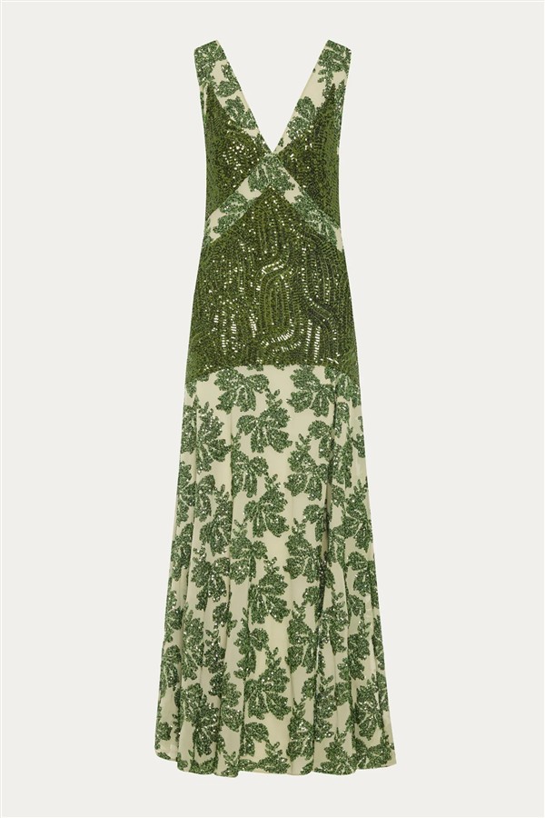 NIDODILEDA DAMARIS DRESS GREEN
