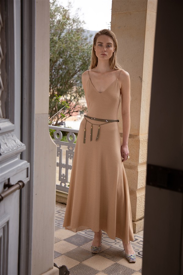 NIDODILEDA DRIFT DRESS GOLD