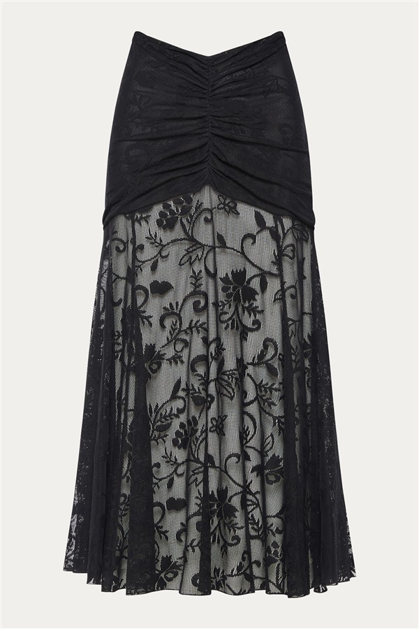 NIDODILEDA EDGE SKIRT BLACK