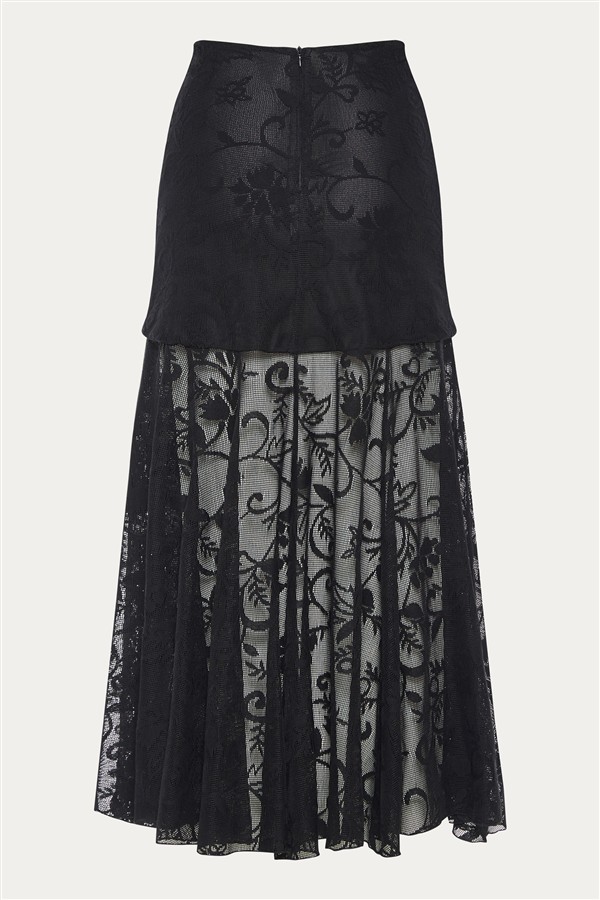 NIDODILEDA EDGE SKIRT BLACK