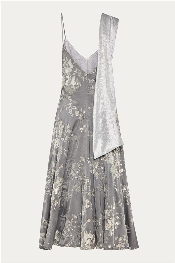 NIDODILEDA ENDLESS DRESS GREY/SILVER