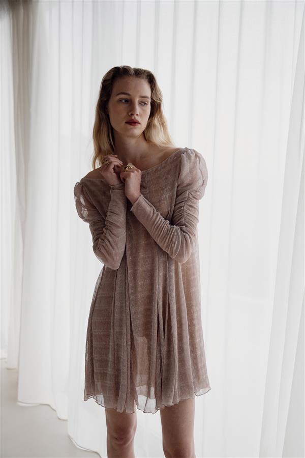 NIDODILEDA ENIGMA TOP DRESS NUDE