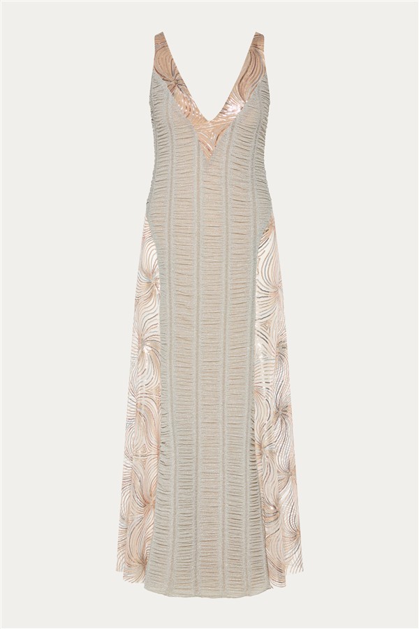 NIDODILEDA FALLIN DRESS LIGHT GREY