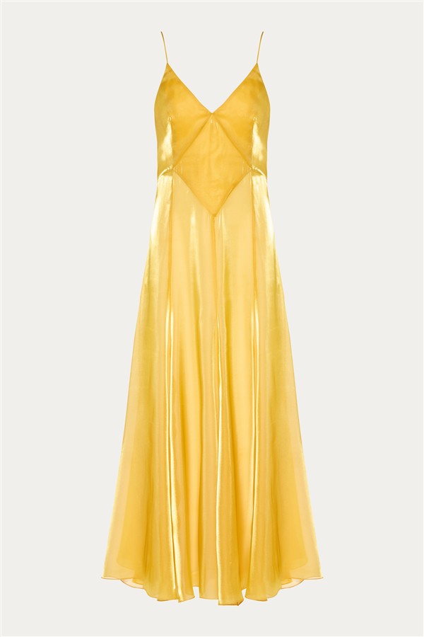 NIDODILEDA FENELLA DRESS GOLD YELLOW