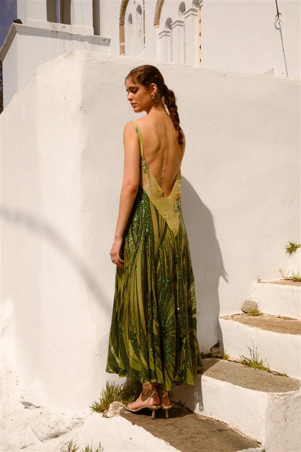 NIDODILEDA FIORA DRESS GREEN