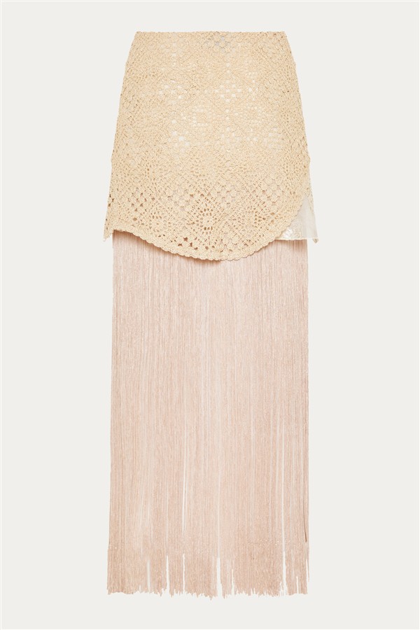 NIDODILEDA GLAZE SKIRT SAND