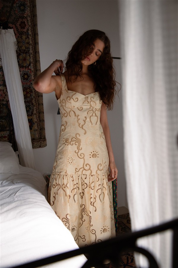 NIDODILEDA GLIDE DRESS BUTTER YELLOW