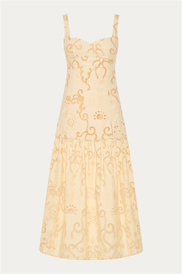 NIDODILEDA GLIDE DRESS BUTTER YELLOW