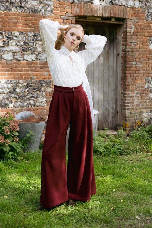 NIDODILEDA GROWTH PANTS BORDEAUX