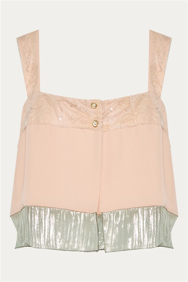 NIDODILEDA IANTHE TOP DUSTY ROSE