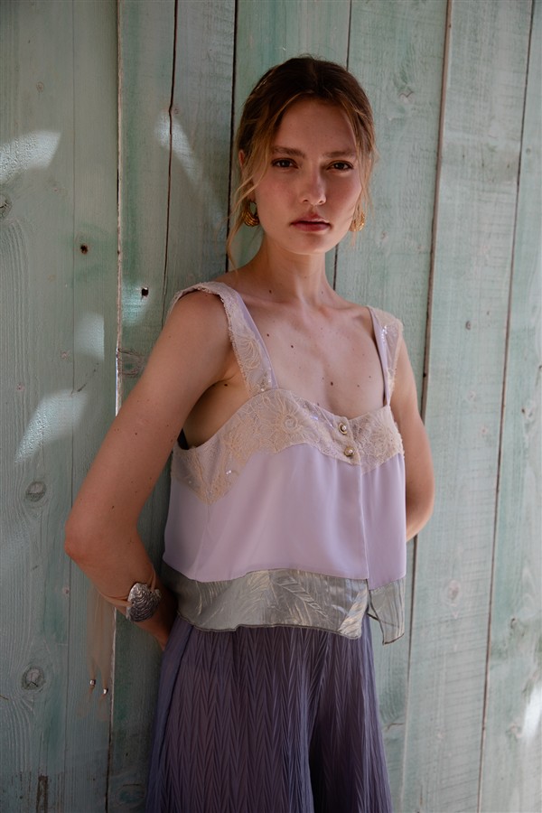NIDODILEDA IANTHE TOP LIGHT BLUE