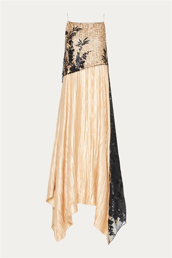 NIDODILEDA MADRIGAL DRESS GOLD
