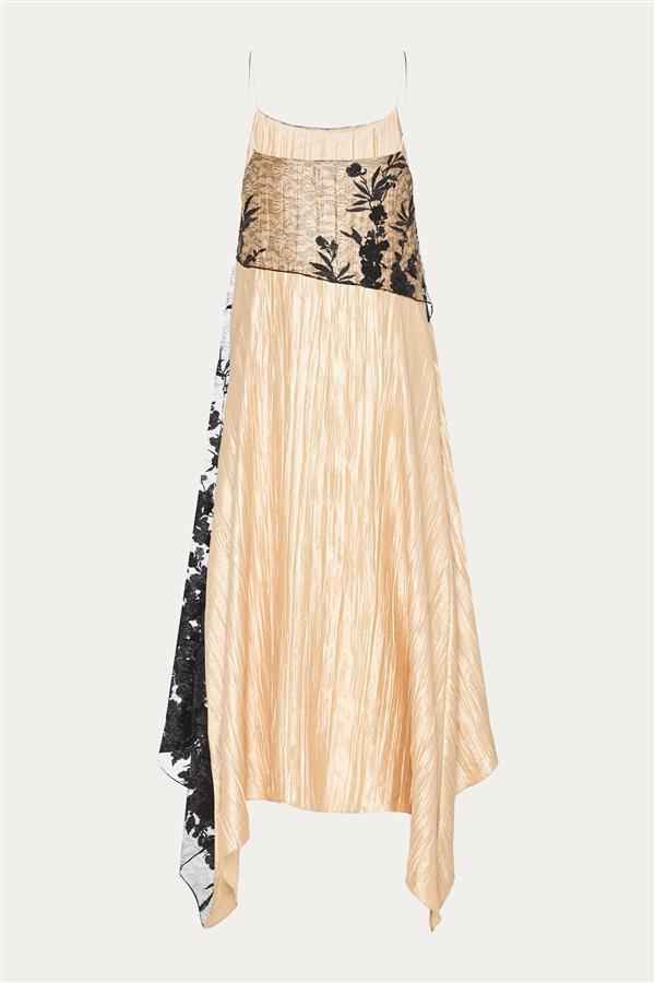 NIDODILEDA MADRIGAL DRESS GOLD