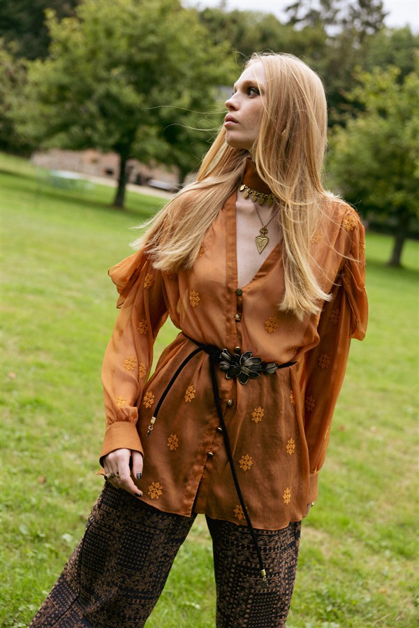 NIDODILEDA MARGOT SHIRT DRESS CAMEL