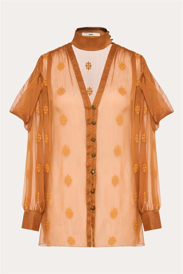 NIDODILEDA MARGOT SHIRT DRESS CAMEL