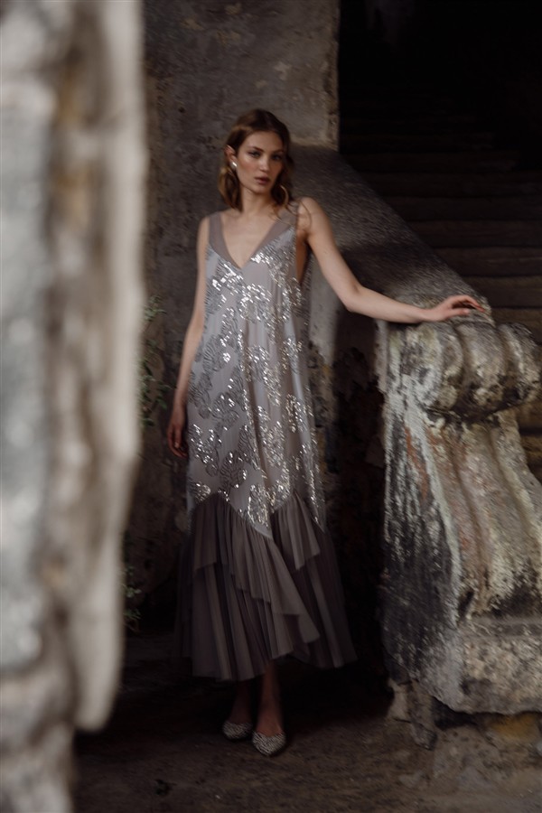NIDODILEDA MARVEL DRESS SILVERY