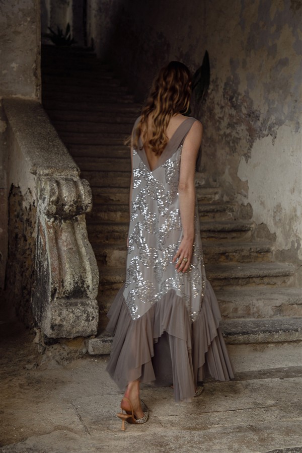 NIDODILEDA MARVEL DRESS SILVERY