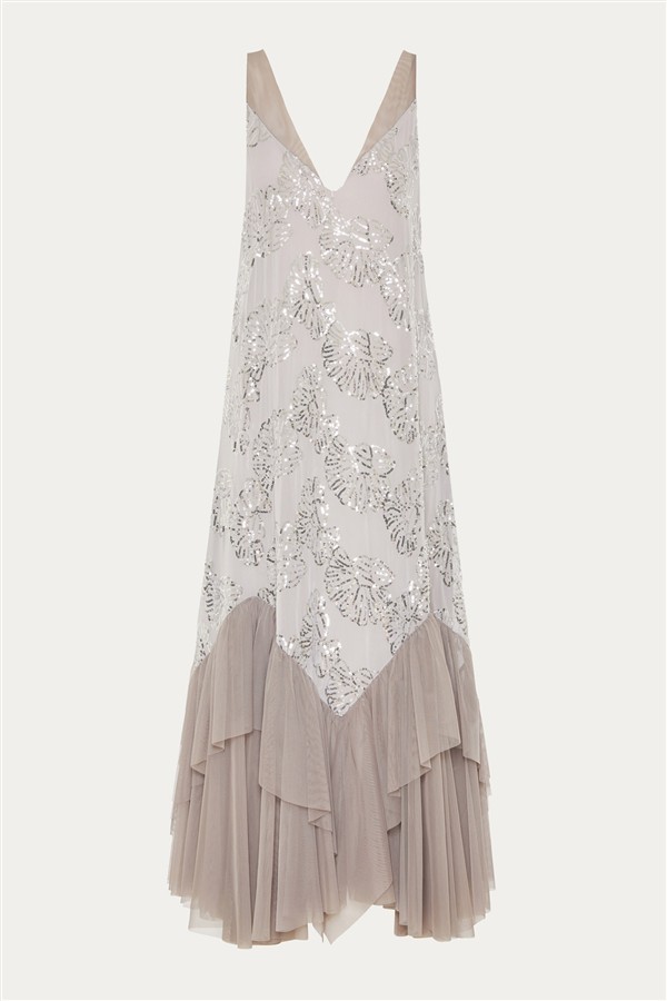 NIDODILEDA MARVEL DRESS SILVERY