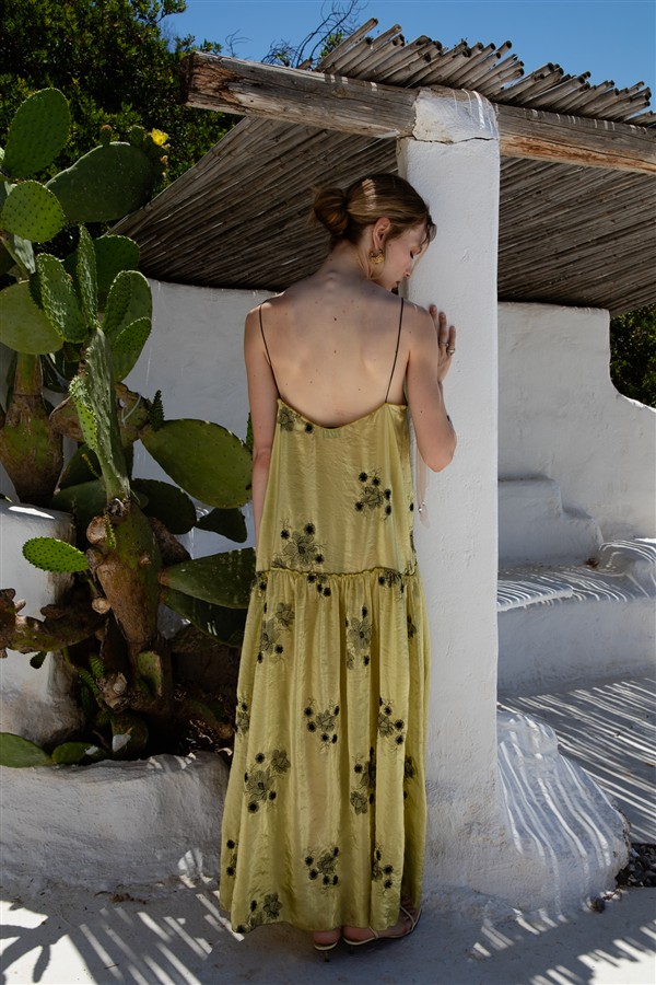 NIDODILEDA MERJEN DRESS LIME