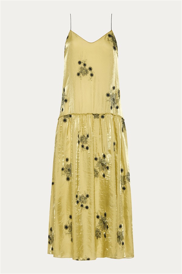 NIDODILEDA MERJEN DRESS LIME
