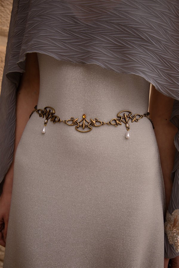 NIDODILEDA MOMENTUM CHAIN BELT ANTIQUE BRONZE