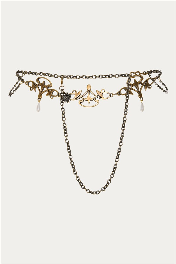 NIDODILEDA MOMENTUM CHAIN BELT ANTIQUE BRONZE
