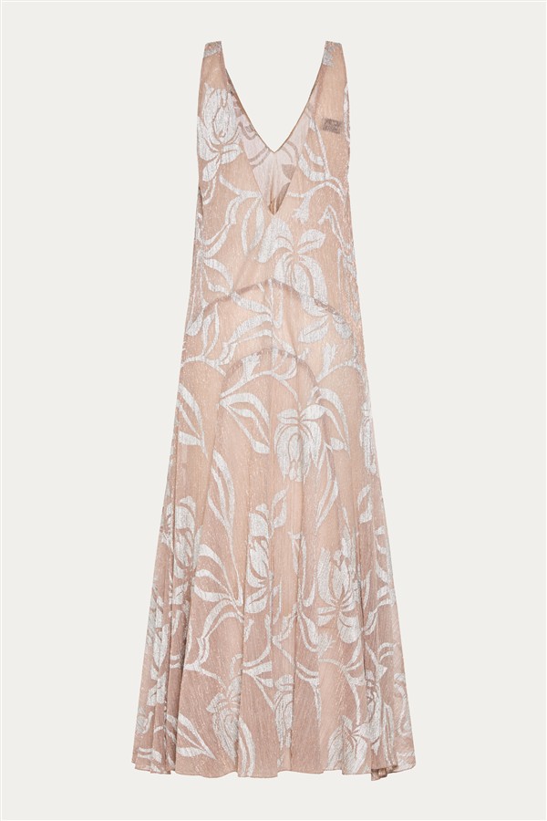NIDODILEDA MORPHE TUNIC DRESS SILVERY ROSE