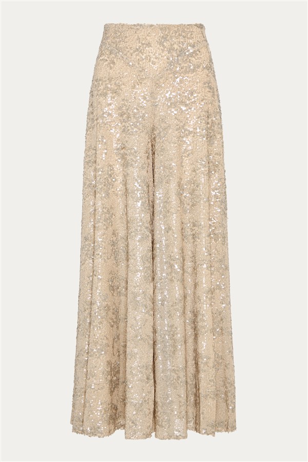 NIDODILEDA MOVEMENT PANTS NUDE/SILVERY