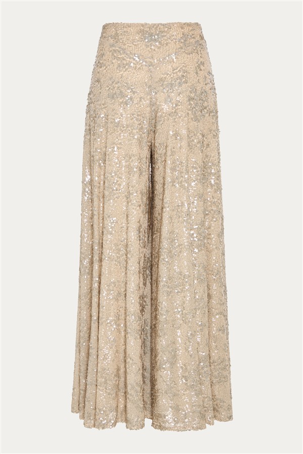 NIDODILEDA MOVEMENT PANTS NUDE/SILVERY
