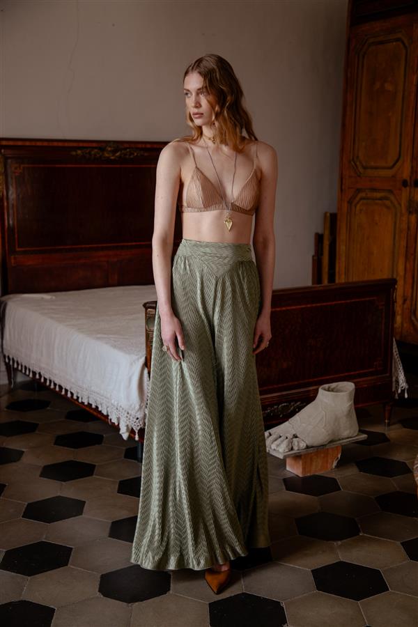 NIDODILEDA NATURAL PANTS GREEN