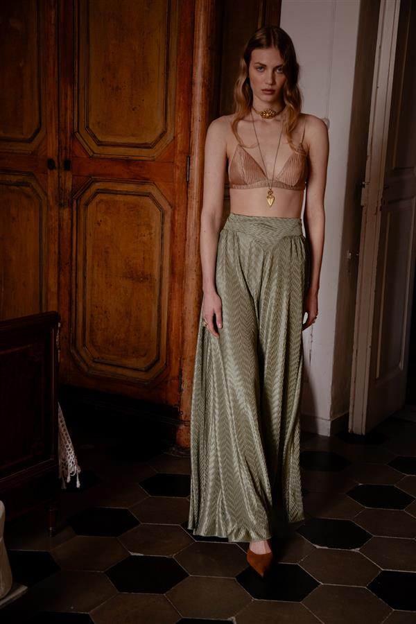 NIDODILEDA NATURAL PANTS GREEN