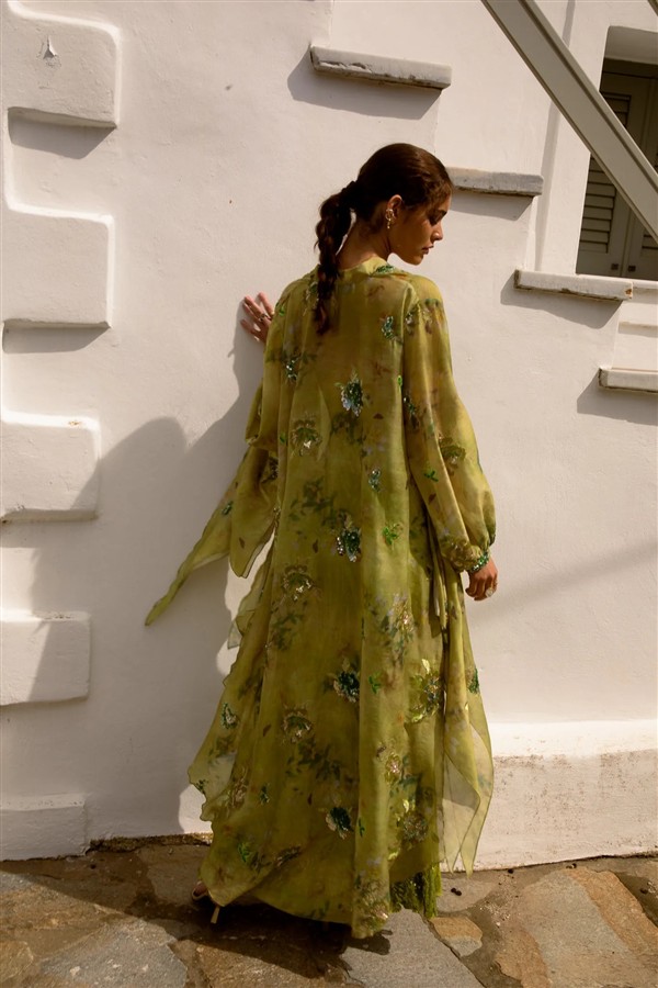NIDODILEDA NOLWEN KIMONO SHIRT GREEN