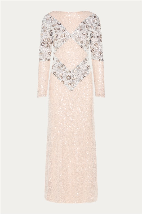 NIDODILEDA NOMADIC DRESS OFF WHITE/SILVERY