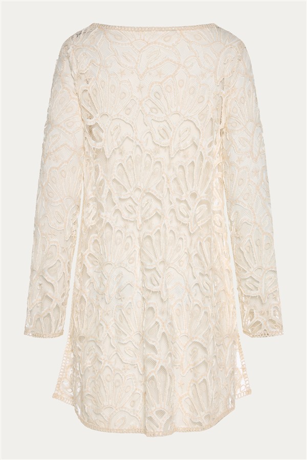 NIDODILEDA OPENNESS MINI TOPDRESS OFF WHITE