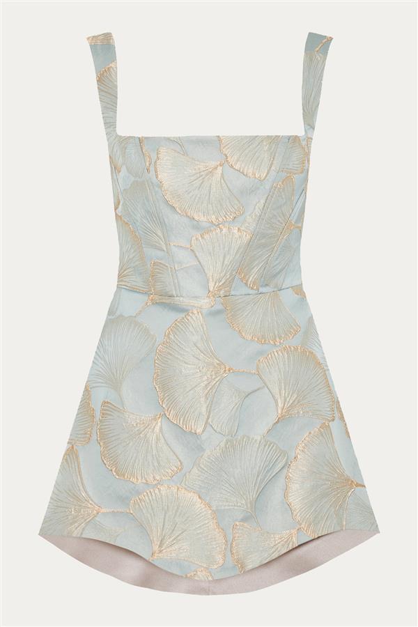 NIDODILEDA PERSPECTIVE DRESS BLUE