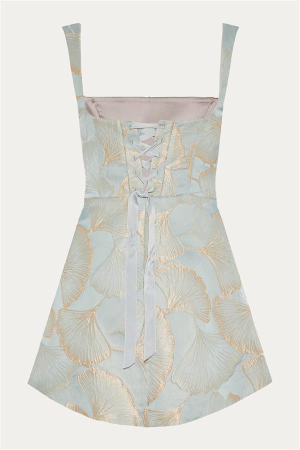 NIDODILEDA PERSPECTIVE DRESS BLUE