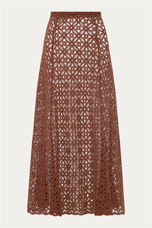 NIDODILEDA PULSE SKIRT BROWN