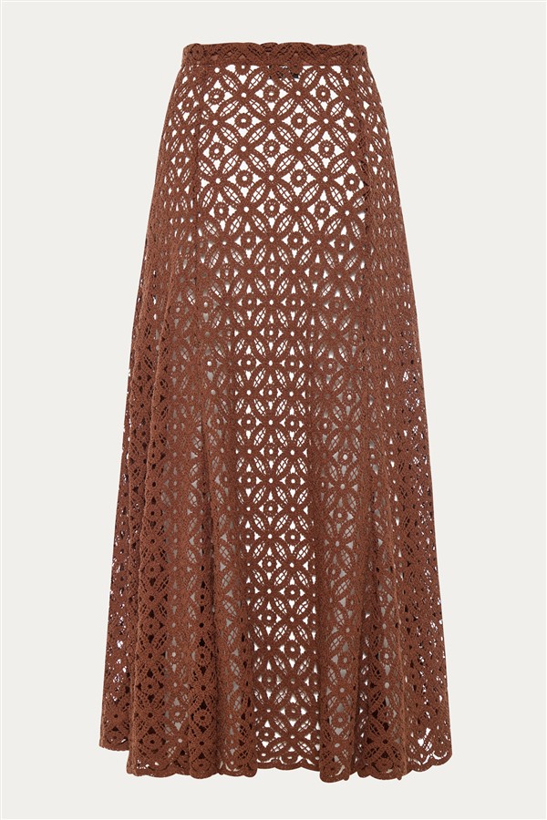 NIDODILEDA PULSE SKIRT BROWN