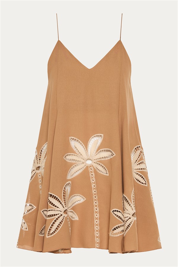 NIDODILEDA REAM MINI DRESS NUDE