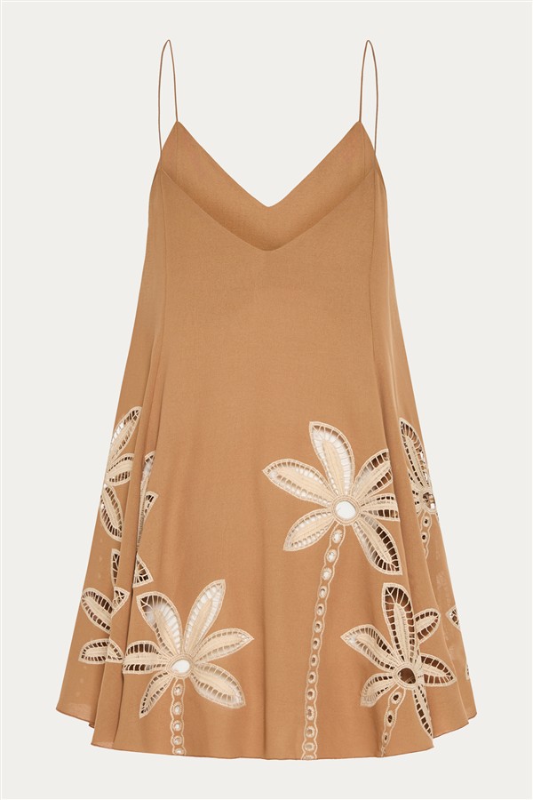 NIDODILEDA REAM MINI DRESS NUDE
