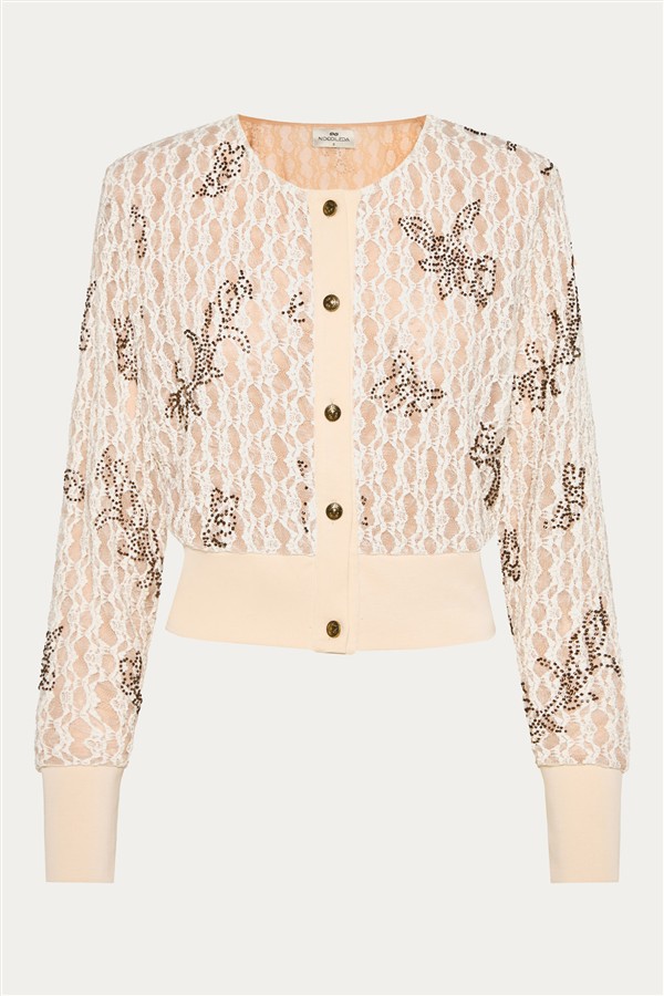 NIDODILEDA ROMY CARDI TOP OFF WHITE