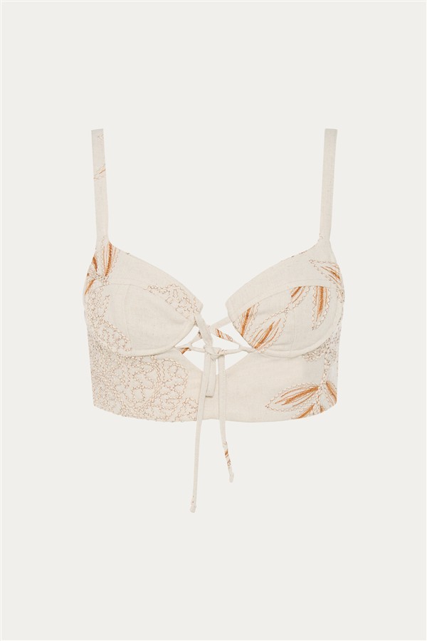 NIDODILEDA SEQUENCE BUSTIER BEIGE