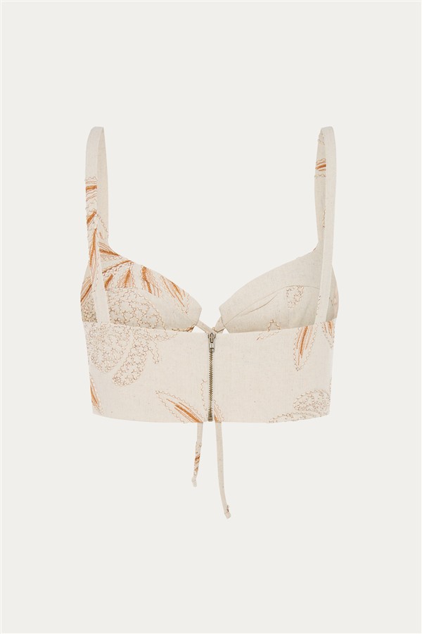 NIDODILEDA SEQUENCE BUSTIER BEIGE